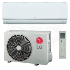 View LG Ductless Mini Split Heat Pump System - Single-Zone - 12k BTU - 18.0 SEER2 - R-32