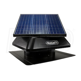 View QuietCool - 1,092 CFM - Solar Roof Mount Attic Fan - With 40W Solar Panel