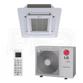 View LG - 24k BTU Cooling + Heating - Ceiling Cassette LGRED° Air Conditioning System - 21.0 SEER