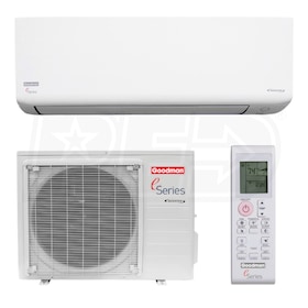 View Goodman e-Series - 9k BTU Cooling + Heating - Wall Mounted Air Conditioning System - 18.0 SEER2