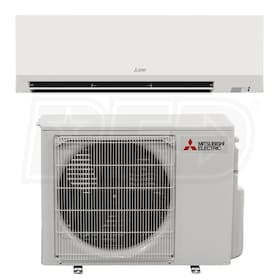 View Mitsubishi - 18k BTU Cooling + Heating - P-Series Wall Mounted Air Conditioning System - 20.2 SEER2