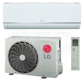 View LG Mega Ductless Mini Split Heat Pump System - Single-Zone - 9k BTU - 21.0 SEER2 - 115V - R-32