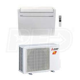 View Mitsubishi M-Series - 9k BTU Cooling + Heating - H2i Floor Mounted Air Conditioning System - 28.2 SEER