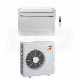 View Mitsubishi M-Series - 18k BTU Cooling + Heating - H2i Floor Mounted Air Conditioning System - 22.0 SEER2