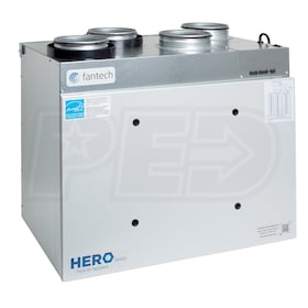 View Fantech HERO - 218 CFM - Heat Recovery Ventilator (HRV) - Top Ports - 6