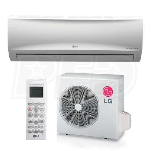 LG LS090HXV 9k BTU Cooling + Heating Mega 115V Wall Mounted Air Conditioning System 17.0 SEER