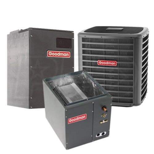 Goodman GSXC16048 CAPF4961 MBVC1600 - 4.0 Ton Cooling - Air Conditioner +  Variable Speed Air Handler Kit - 16.0 SEER