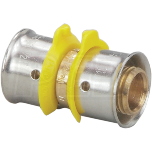 Viega 93020 PEX Press Coupling 1/2Inch x 1/2Inch Bronze