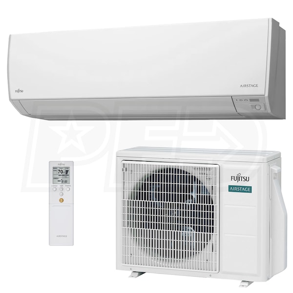 Overweldigend Jasje Agrarisch Fujitsu 12LZBS1 - 12k BTU Cooling + Heating - LZBS Wall Mounted Air  Conditioning System - 29.4 SEER