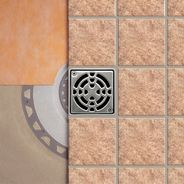 thumbnail image 2 of Schluter Kerdi Drain Grate Assembly - Adjustable Stainless Steel Shower Drain 2 of 12