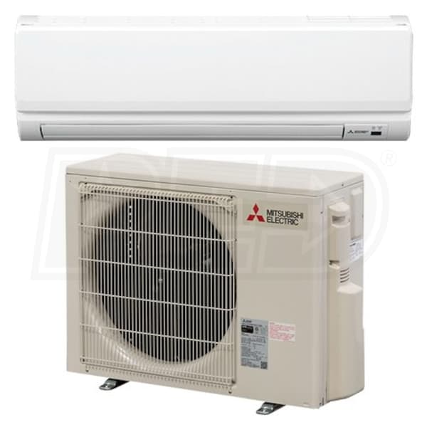 Mitsubishi Pkz A18nha 18k Btu Cooling Heating P Series Wall Mounted Air Conditioning System 18 5 Seer - Wall Mounted Heating And Air Conditioner