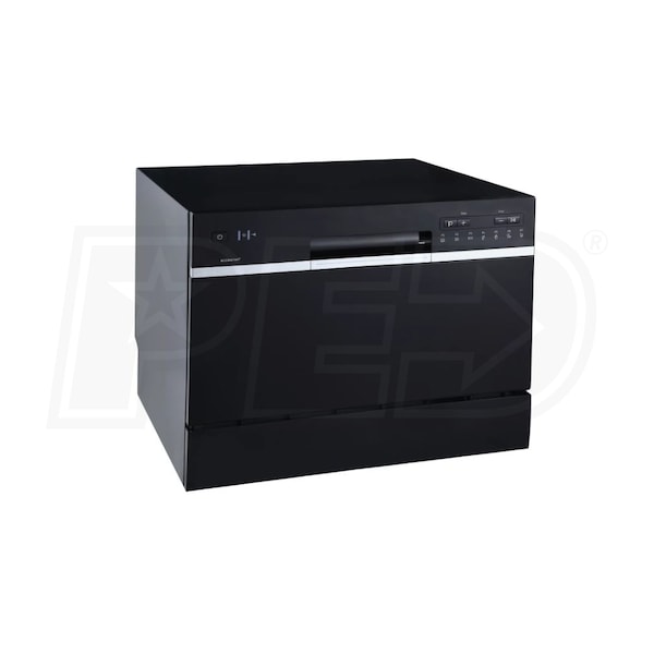 22 Inch Wide 6 Place Setting Energy Star Countertop Full Console Dishwasher  with LED Display