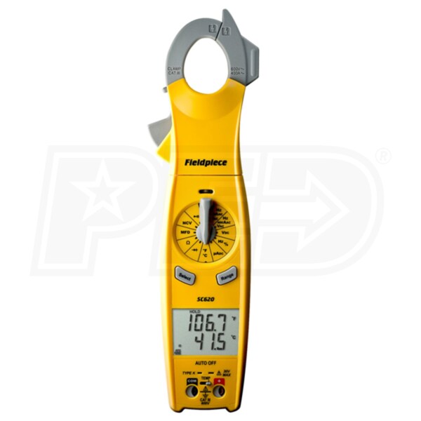 Fieldpiece SC620 Loaded Clamp Meter Swivel Head